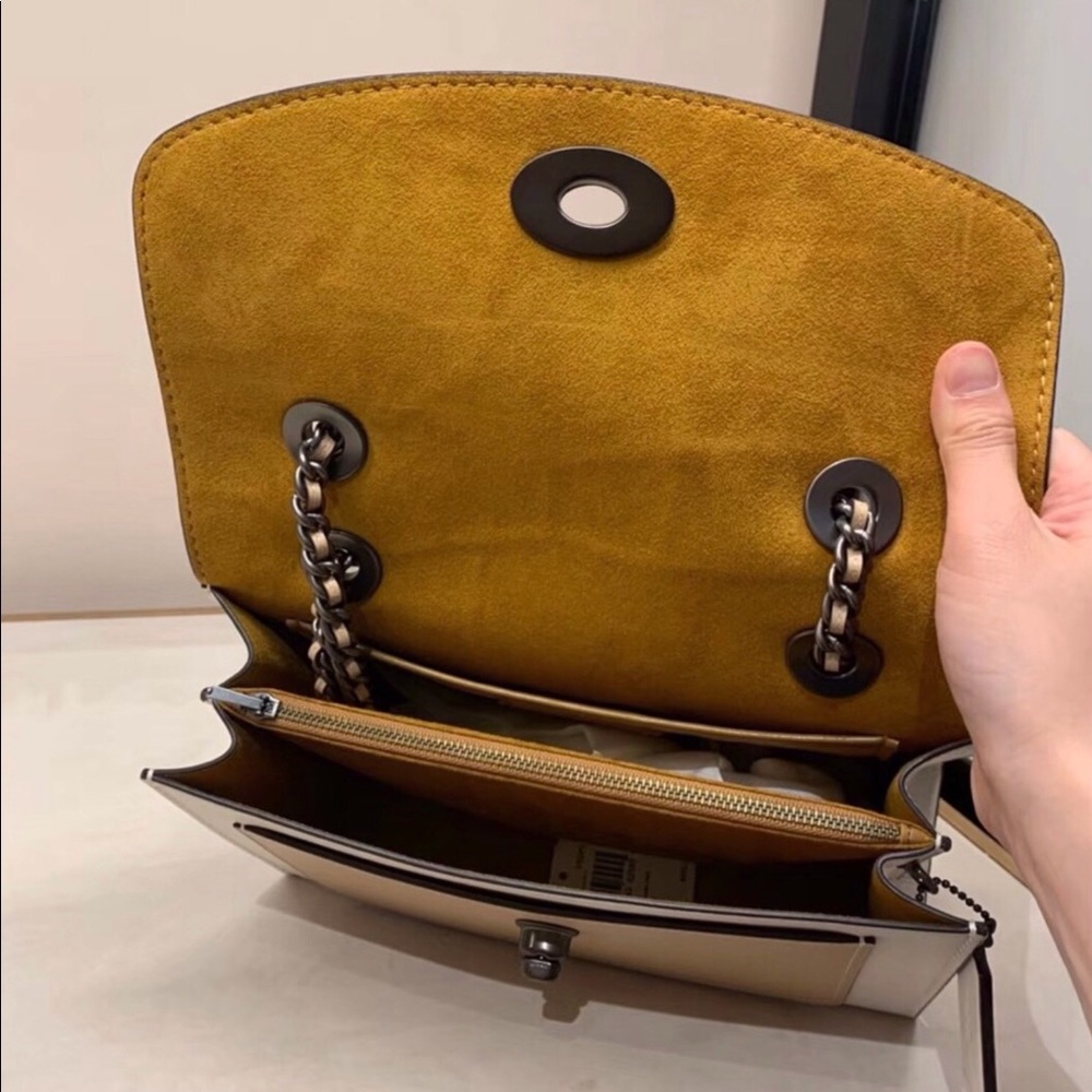 Coach Patchwork Parker Shoulder Bag - Tan and Cream - Picture 7 of 15